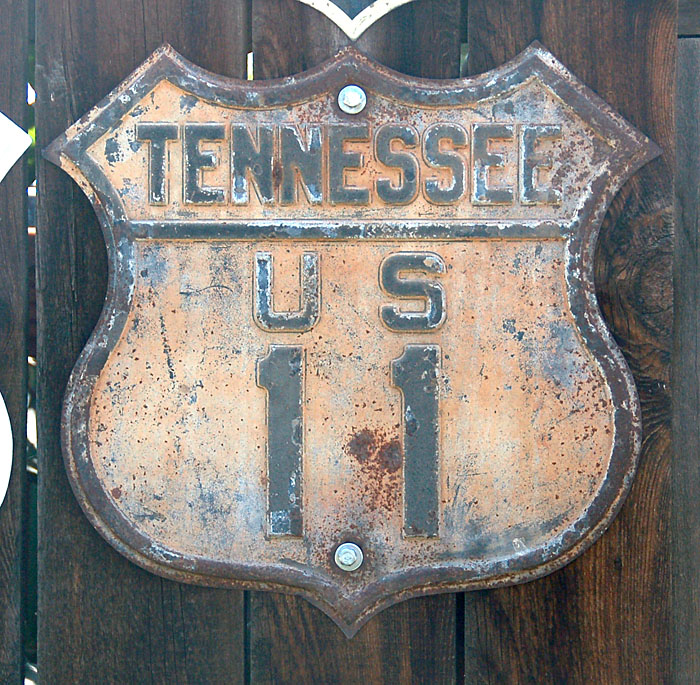 Tennessee U.S. Highway 11 sign.