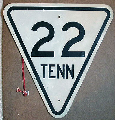 Tennessee State Highway 22 sign.