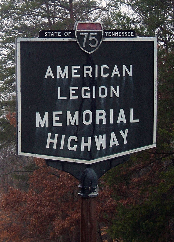 Tennessee Interstate 75 sign.