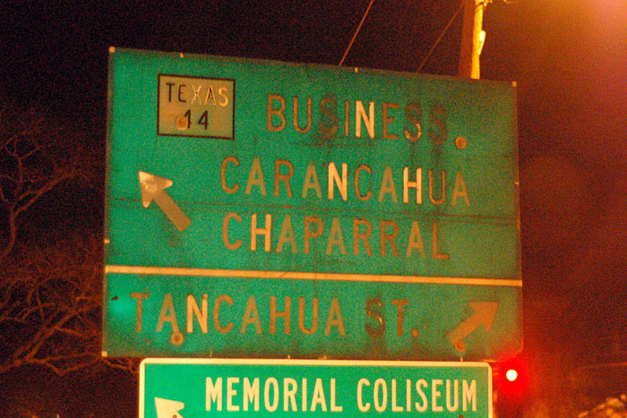 Texas State Highway 44 sign.