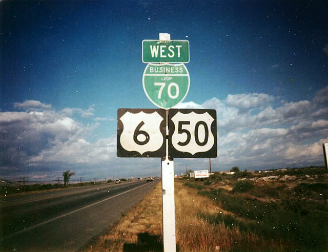 Utah - U.S. Highway 50, U.S. Highway 6, and business loop 70 sign.