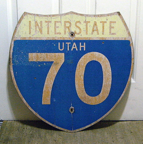 Utah Interstate 70 sign.