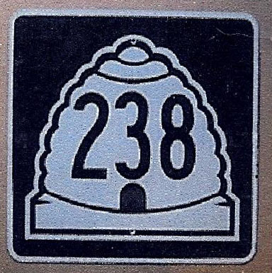 Utah State Highway 238 sign.