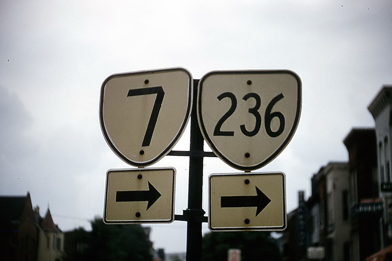 Virginia - State Highway 7 and State Highway 236 sign.