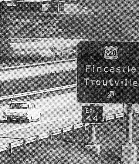 Virginia U.S. Highway 220 sign.