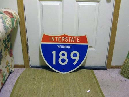 Vermont Interstate 189 sign.