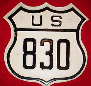 Washington U.S. Highway 830 sign.