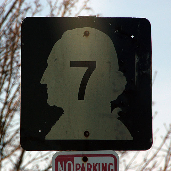Washington State Highway 7 sign.