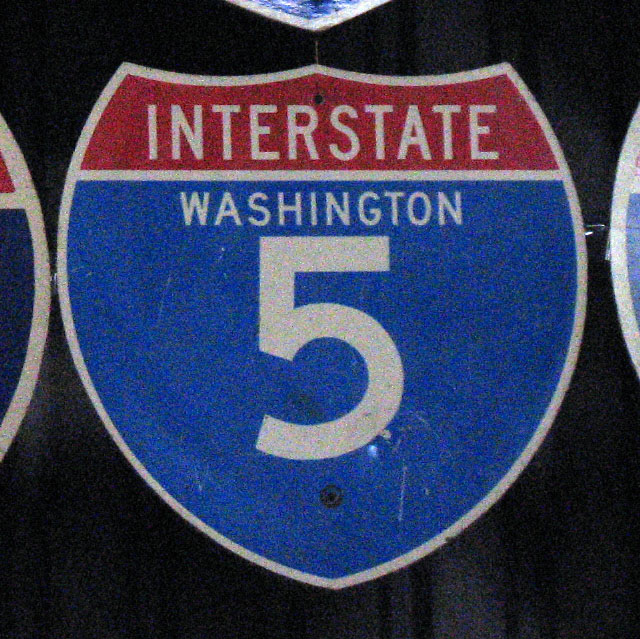 Washington interstate 5 sign.