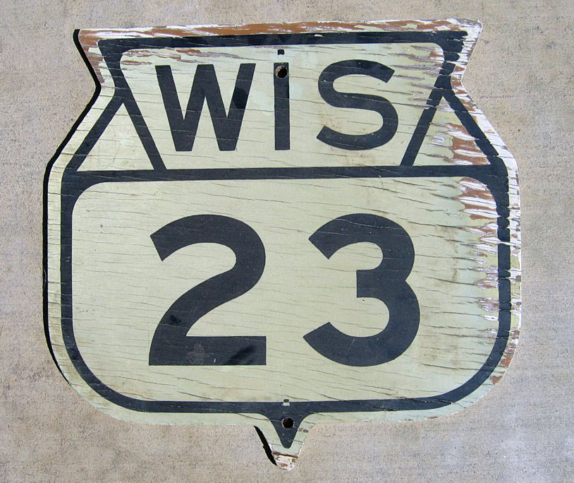 Wisconsin State Highway 23 sign.