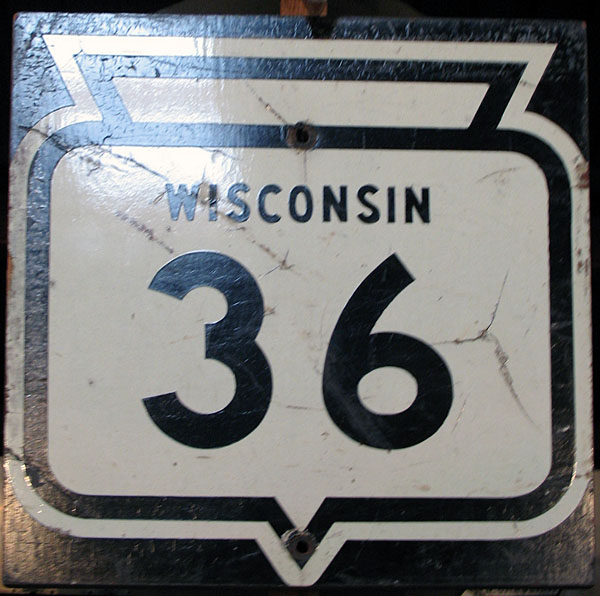 Wisconsin State Highway 36 sign.