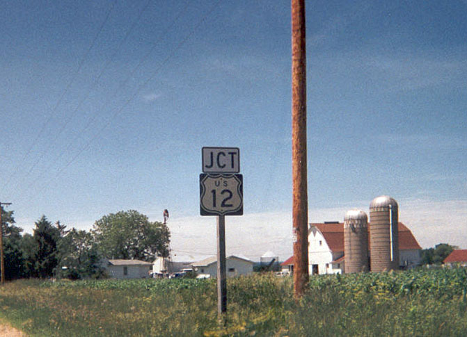 Wisconsin U.S. Highway 12 sign.