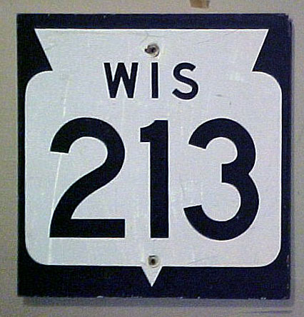 Wisconsin State Highway 213 sign.