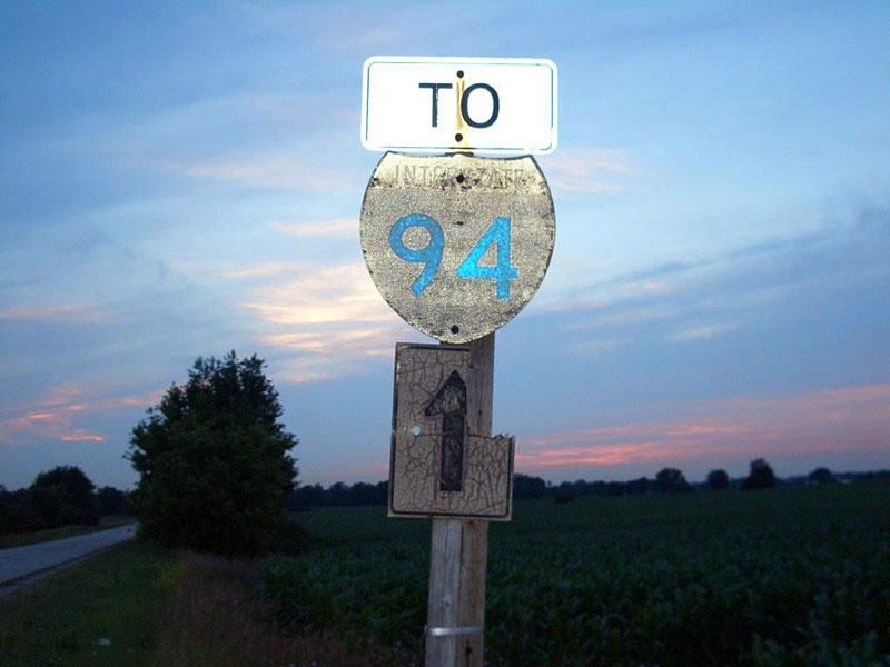 Wisconsin Interstate 94 sign.
