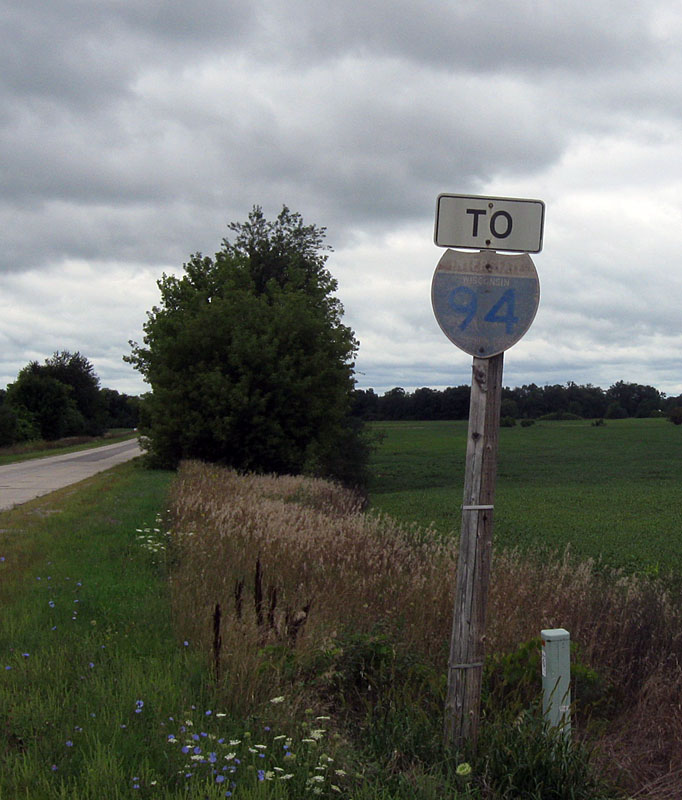 Wisconsin Interstate 94 sign.
