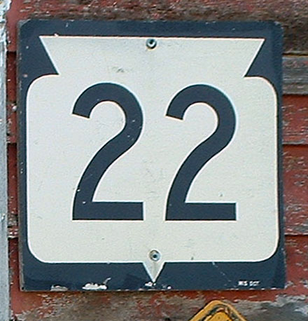 Wisconsin State Highway 22 sign.