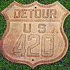 detour U. S. highway 420 thumbnail WY19260161