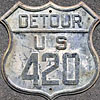 detour U. S. highway 420 thumbnail WY19334202
