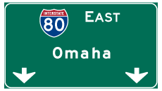 Continue east to Sidney and Omaha, Nebraska