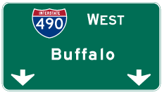 Continue west to Buffalo