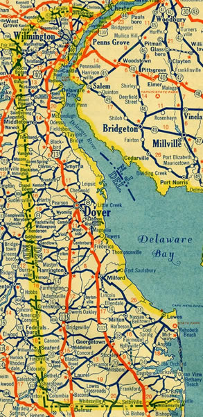 1935 Delaware Map
