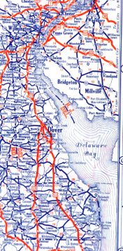 1938 Delaware Road Map