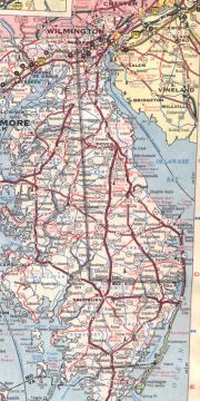 1968 Delaware Road Map