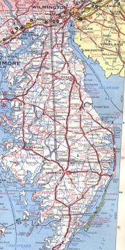 1971 Delaware Road Map