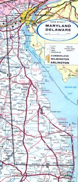 1973 Delaware Road Map
