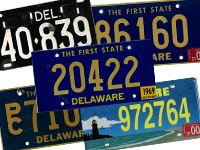 Delaware License Plates