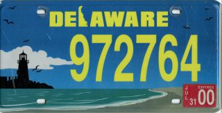 Delaware Specialty License Plate