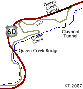 Old U.S. 60 - Queen Creek, AZ map