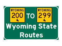 Wyoming State Route Log - Routes 200-299