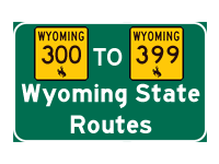 Wyoming State Route Log - Routes 300-399