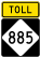 Toll NC Highway 885