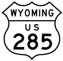 Former U.S. 285 Wyoming