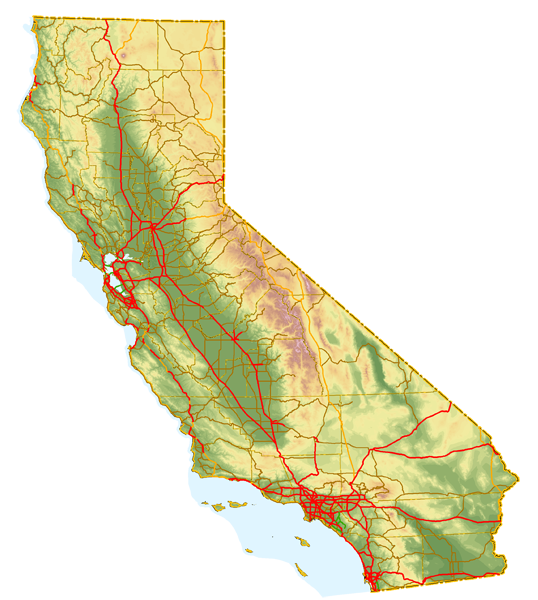 Map of California