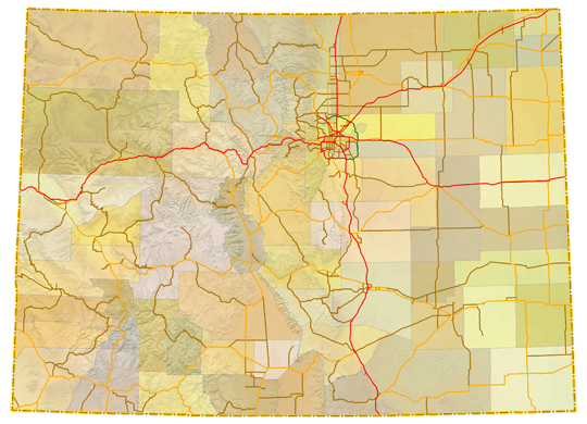 Map of Colorado