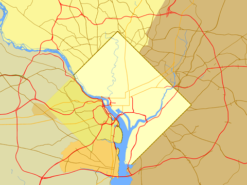 Map of District of Columbia