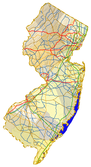 Map of New Jersey