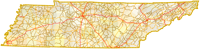 Map of Tennessee