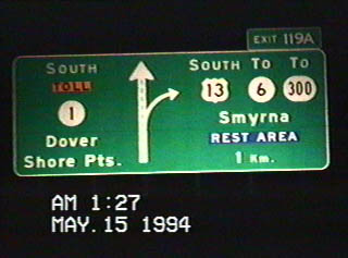 U.S. 13 south at SR 1 and Smyrna - 1994