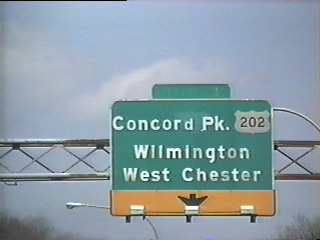 I-95 north ahead of Exit 8 in Wilmington - 1999
