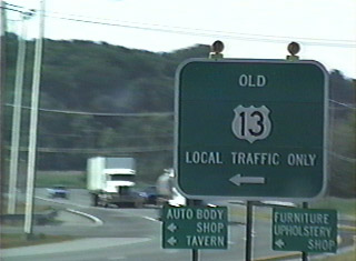 U.S. 13 north at Old U.S. 13 - 1999