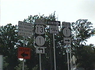U.S. 13/SR 1 temporary merge - 1999
