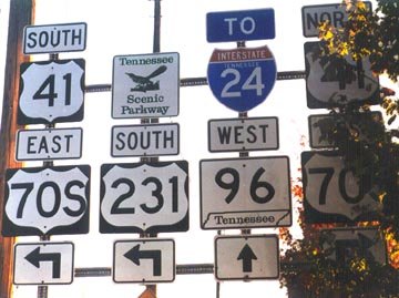 US 231 south at US 41/70S - 2001