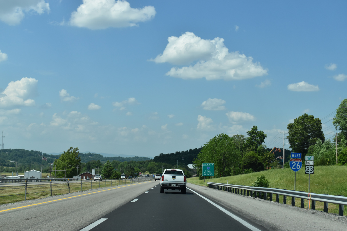 Interstate 26 West - Johnson City to Kingsport - AARoads - Tennessee