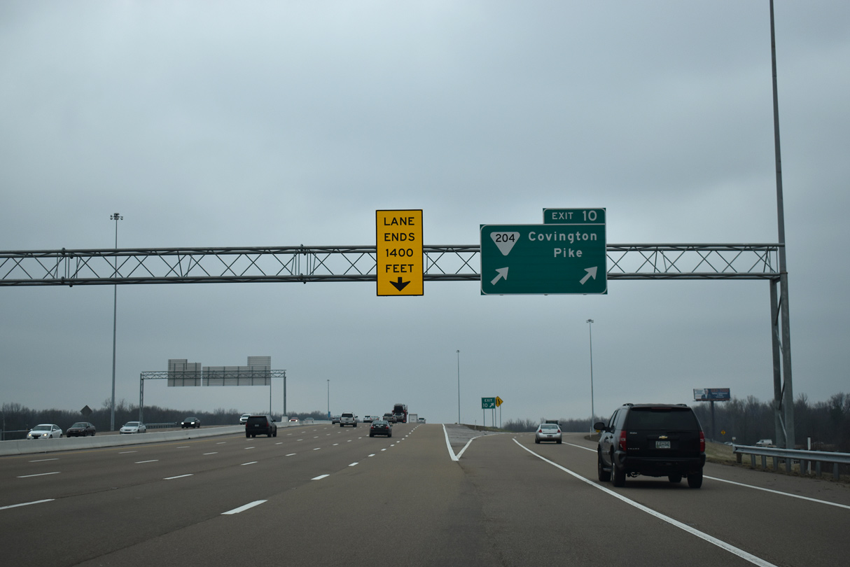 Interstate 40 West Memphis AARoads Tennessee