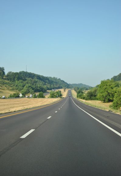 I-81 south at Double Springs Ridge