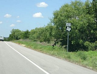 The next junction is FM 914, in the small town of Alexander.